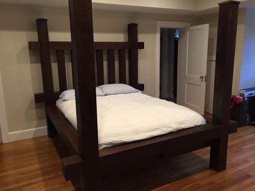 Custom Made Four Post Greens Mountain Timber Frame Bed