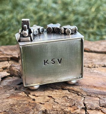 Custom Made Sterling Silver Treasure Box For Child, Baby, Wedding