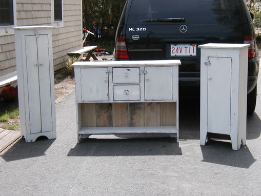 Custom Made Hunts Board Grouping W/Slim Preserving Jar Cabinet & Thin Jelly Jar Cabinet