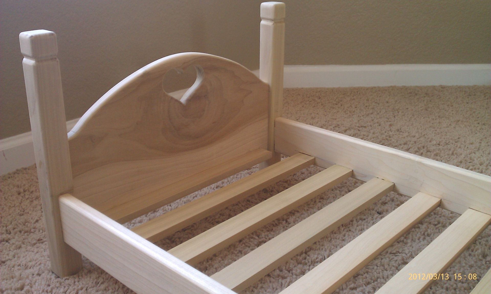 Hand Crafted Doll Bed by Beauty Of Wood