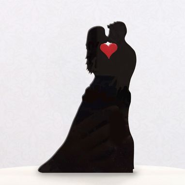 Custom Made Heart Couple Cake Topper