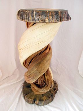 Custom Made Shoulder Mount Taxidermy Pedestal Solid Twisted Juniper Wood