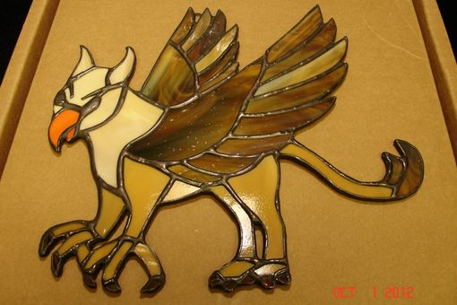 Custom Made Griffin Stained Glass Suncatcher - Made To Order