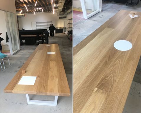 Custom Made Oak Conference Table