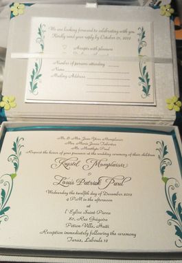 Custom Made Handmade Wedding Invitations