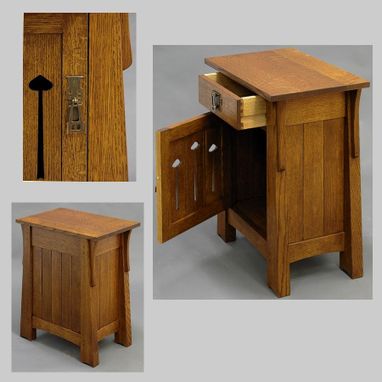 Custom Made Mackintosh Keyhole End Tables/Nightstands