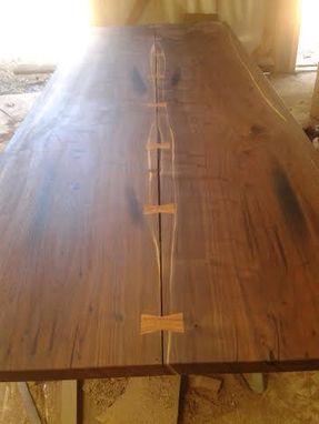 Custom Made Solid Wood Contemporary Dining Table