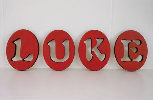Custom Made Painted Wooden Letters