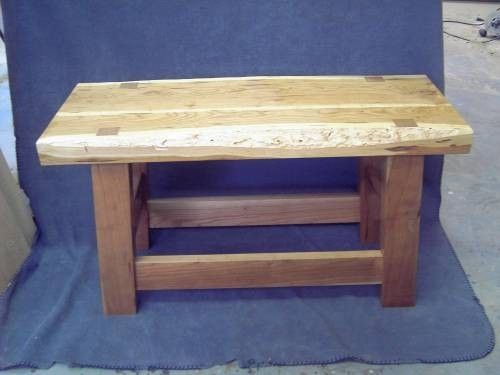 Custom Made Wood Bench