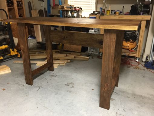 Custom Made Standing Workbench Inspired Desk