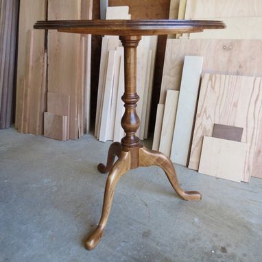 Custom Made Maple Candle Stand Pedestal Table