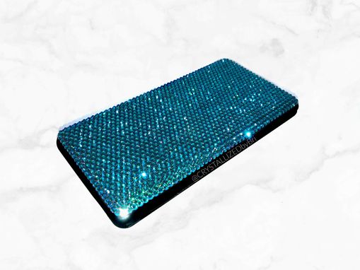 Custom Made Crystallized Iphone Portable Battery Pack Charger Genuine European Crystals Bedazzled Mophie