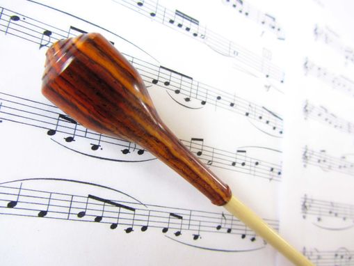 Custom Made Music Conductors Baton - Handmade-Cocobolo Wood Handle And Poplar Wood Tip