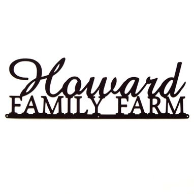 Custom Made Personalized Family Farm Metal Art