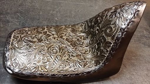 Custom Made Hand Tooled Motorcycle Seat