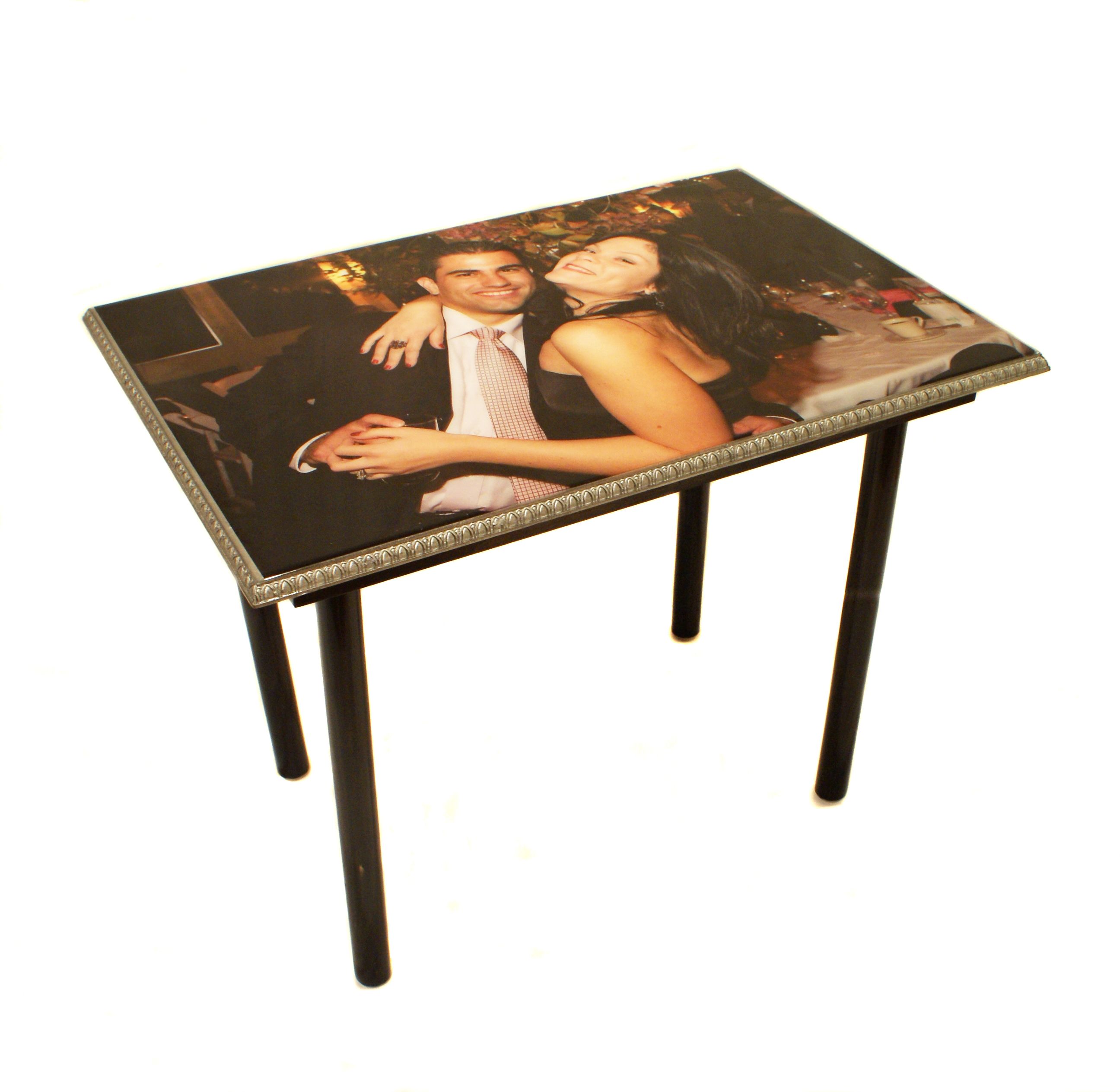 Hand Crafted Custom End Table+Wall Art by My Méz