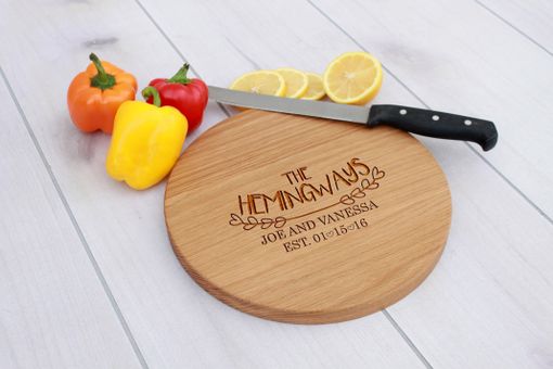 Custom Made Personalized Cutting Board, Engraved Cutting Board, Custom Wedding Gift – Cbr-Wo-Hemingway