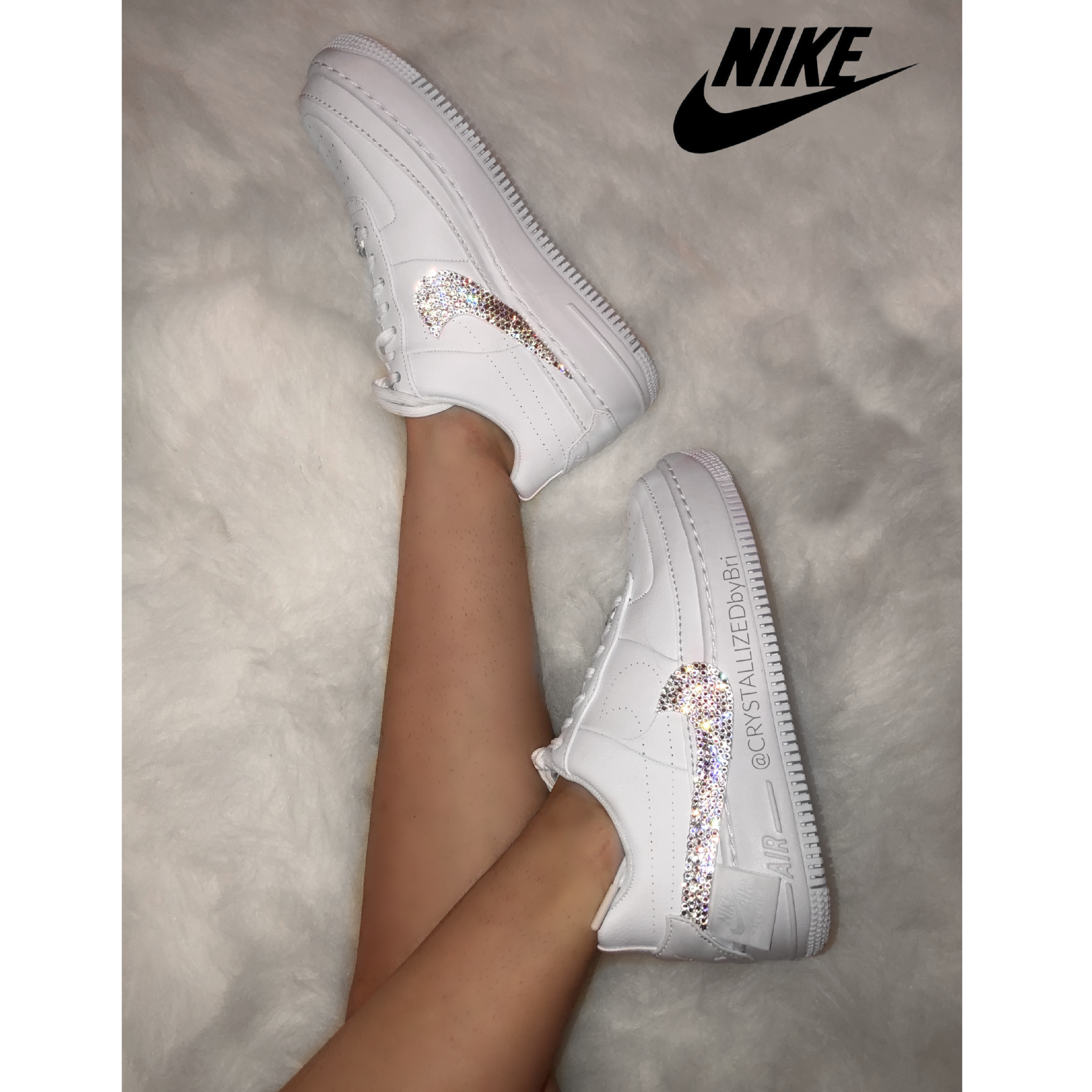 Aubergine Wanten Stralend Buy Custom Nike Crystallized Air Force 1 Women's Sneakers Bling Genuine  European Crystals Bedazzled, made to order from CRYSTALL!ZED by Bri, LLC |  CustomMade.com