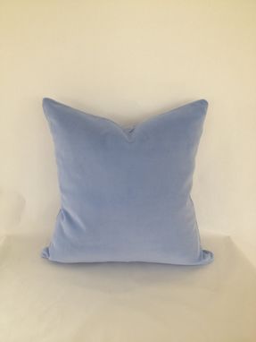 Custom Made Periwinkle Velvet Pillow Cover