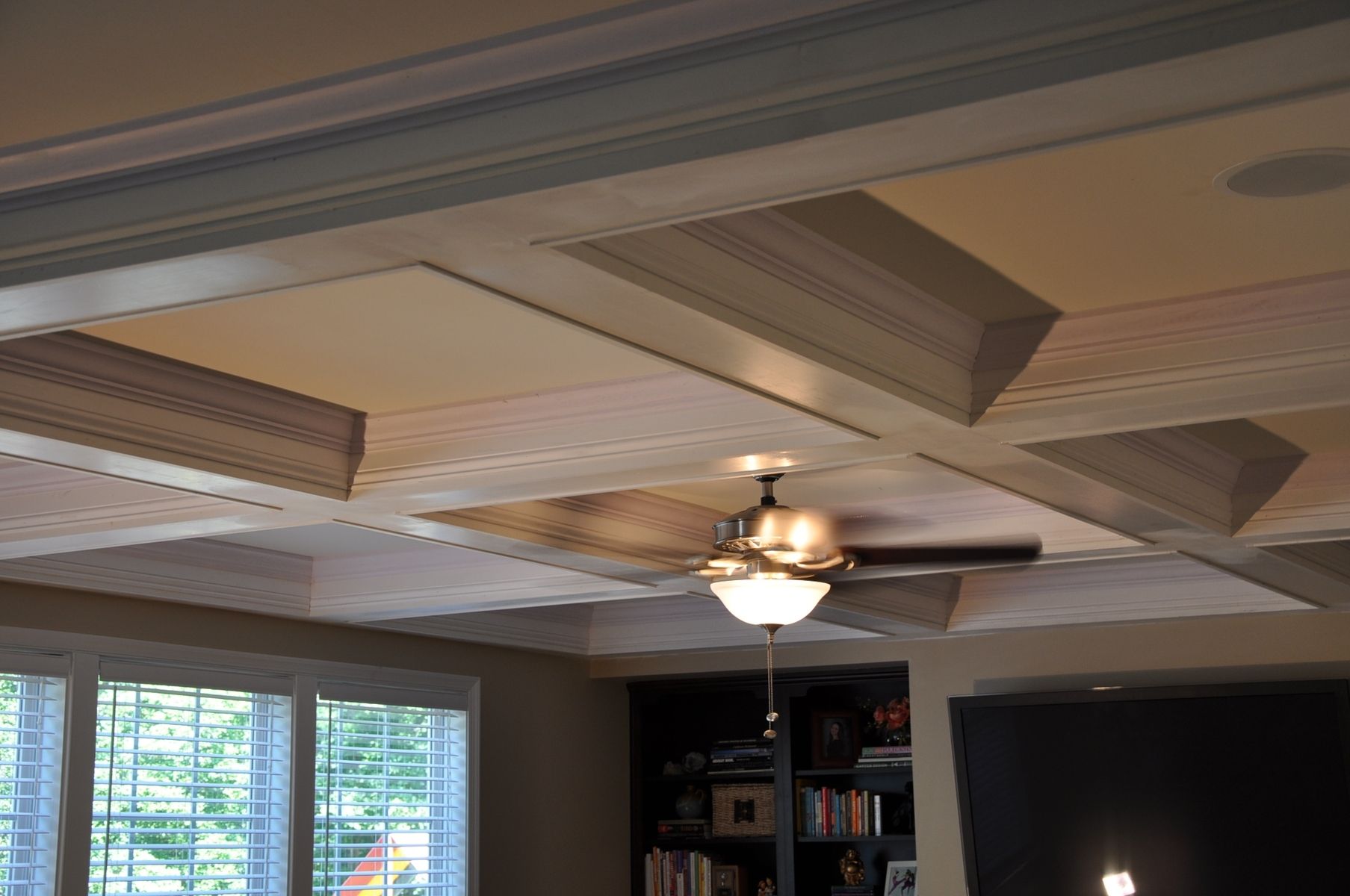 Painted Coffered Ceiling Painting Coffered Ceilings Style