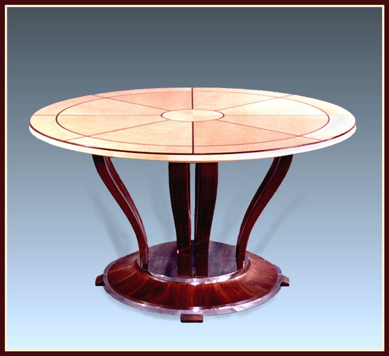 Art Deco Dining Table, Art Deco Style Round Dining Table