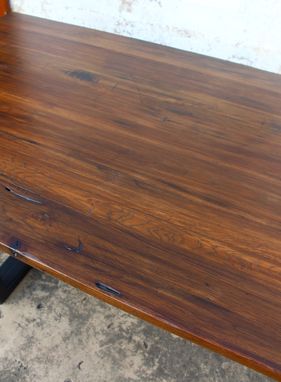 Custom Made Pecan Conference Table And Desk