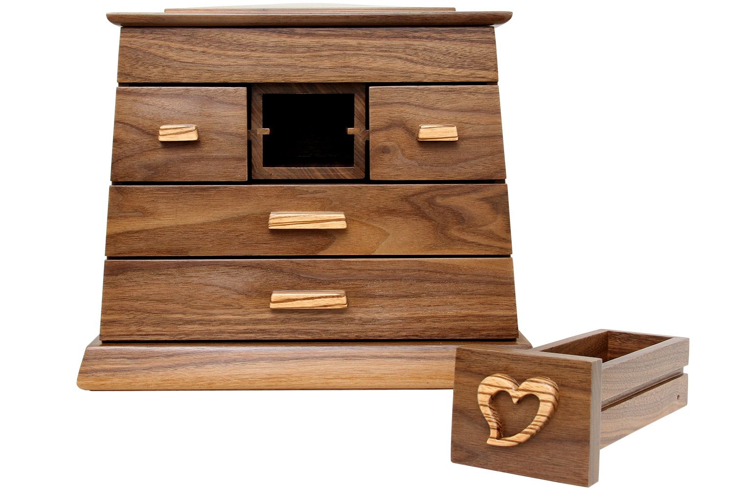 Custom Secret Drawer Jewelry Box by Nick Jones Designs