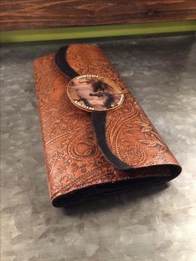 Custom Made Genuine Leather Wallet – Ladies Wallet – Embossed Leather Wallet