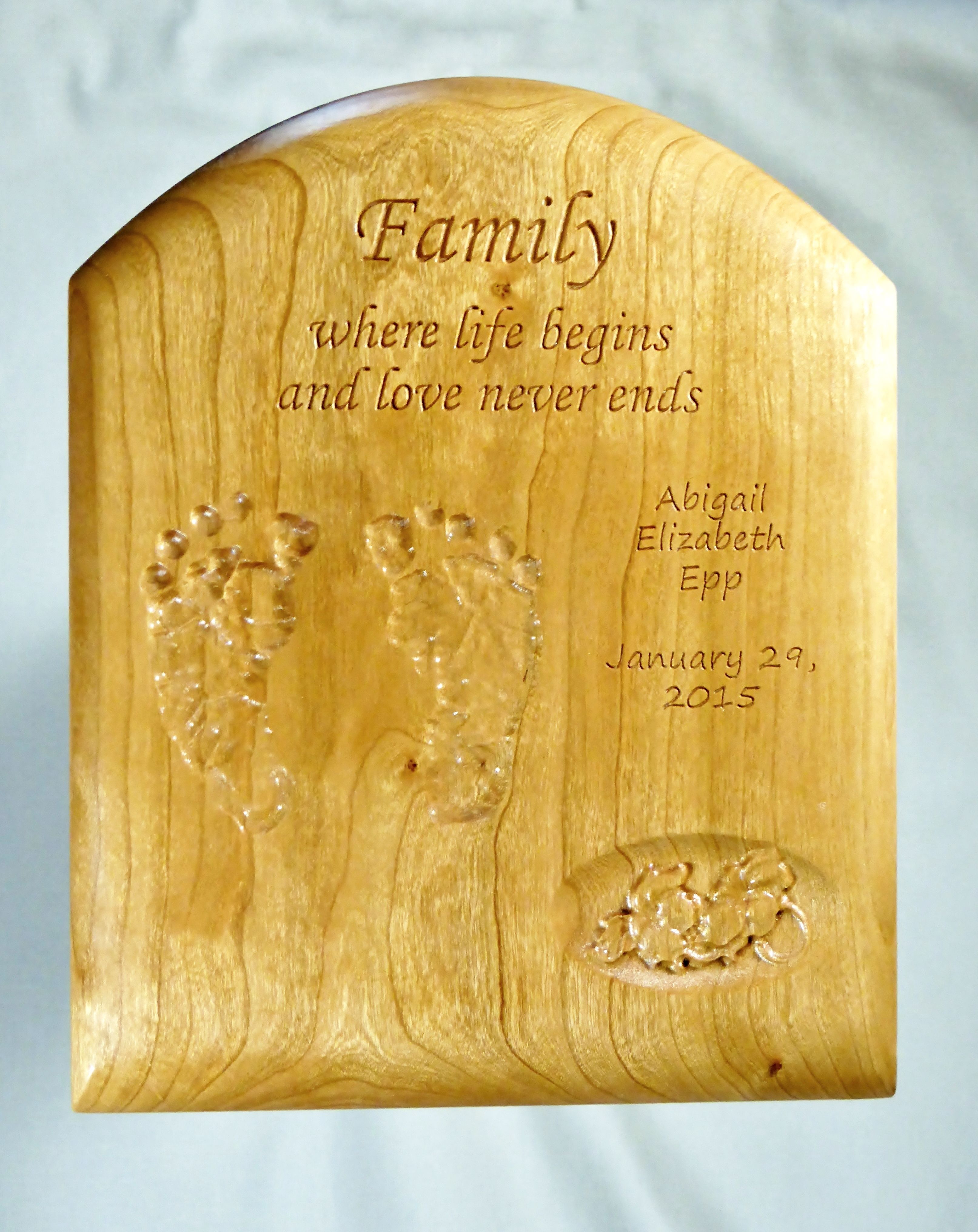 Hand Made Custom Wooden Plaque by Three Trees