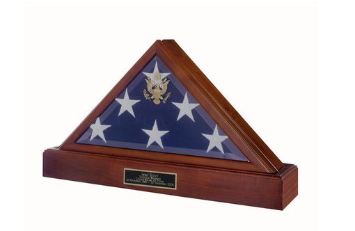 Custom Made American Burial Flag Case