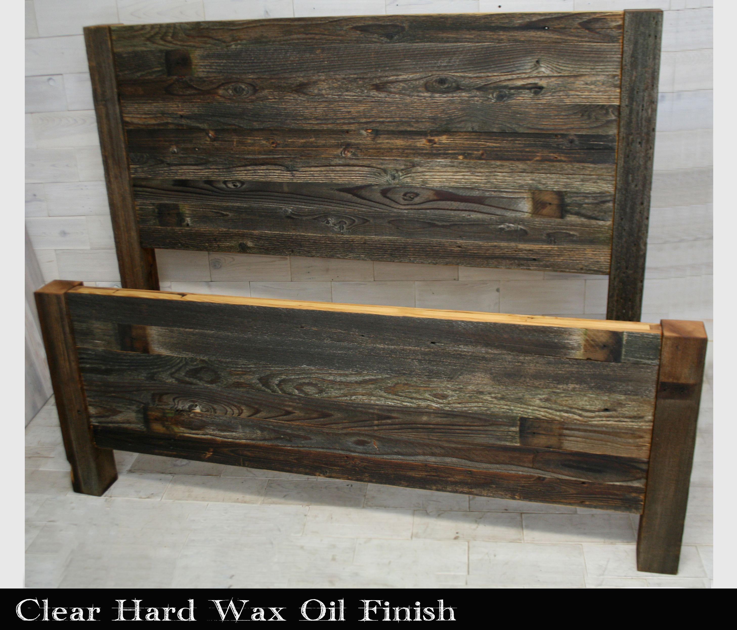 Hand Made Barn Wood Horizon Headboard With Posts by HistoricWoods by ...