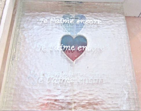 Custom Made Cast Glass - Three Hearts