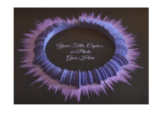Custom Made Song Lyrics 3d Radial Sound Wave Art; Wedding Song Display; Personalized Anniversary Gift