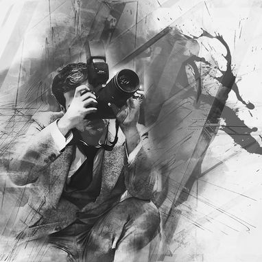 Custom Made Custom Modern Contemporary Painting Poster Print From Photo