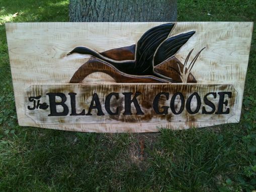 Custom Made Hand Carved And Draw Sign