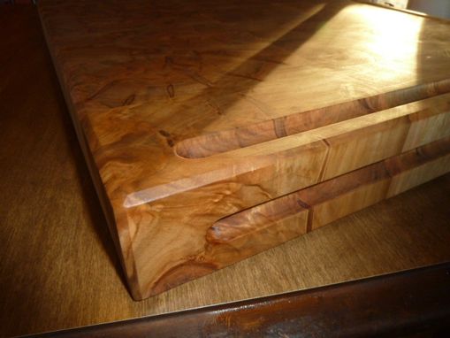 Custom Made Ambrosia Maple End Grain Chopping Board, Butcher Block, Island