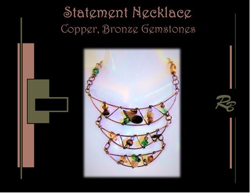 Custom Made Custom, Art Jewelry, Necklace , Gemstone, Fashion Jewelry, Statement Jewelry