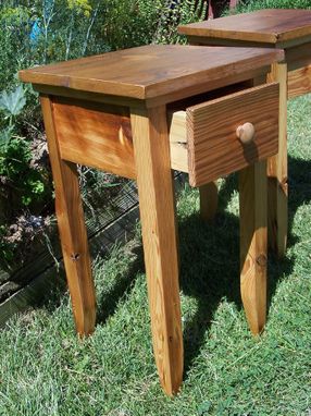 Custom Made Reclaimed Antique Pine End Table