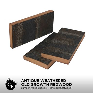Custom Made Antique Weathered Old Growth Redwood