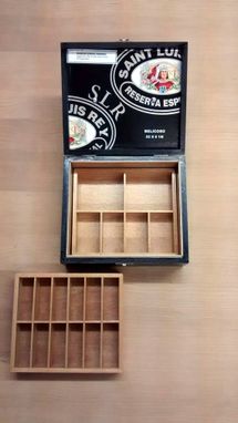 Custom Made Jewelry/Keepsake/Tackle Box Made From Saint Luis Rey Reserva Especial Cigar Box