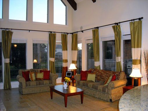 Custom Made Living Room Curtains For A Client In Cedar Park Texas