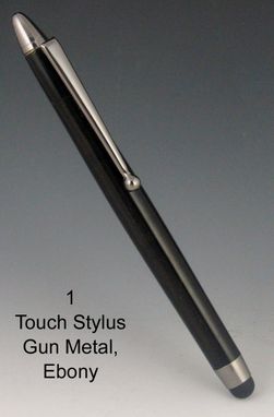 Custom Made Touch Stylus, Exotic Wood Body, Five Available Colors For Stylus Tip