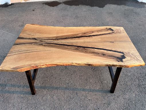 Custom Made Live Edge White Oak Table