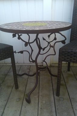Custom Made Small Round Stale Table