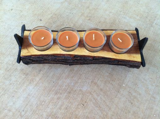 Custom Made Candle Holder, Texas Mesquite Candle Holder