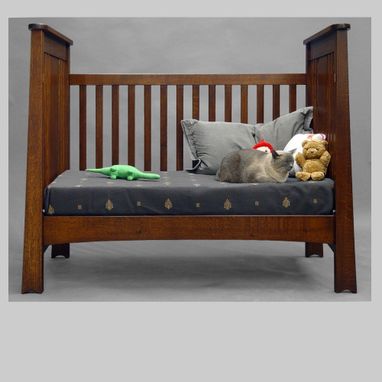 Custom Made Quartersawn Oak Mackintosh  Convertible Crib