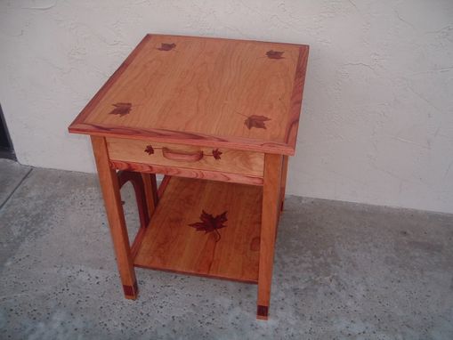 Custom Made Antikea Hand Inlaid Occasional Table