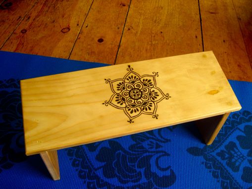 Custom Made Tribal Lotus Meditation Bench
