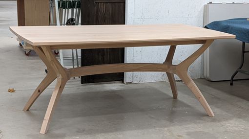 Custom Made Mid Century Modern Inspired Cherry Extension Table