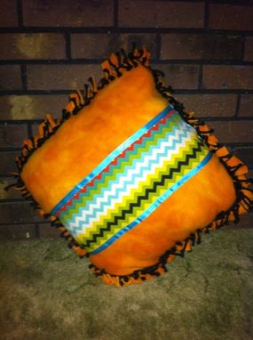 Custom Made Fleece Pillows With Aztec Design